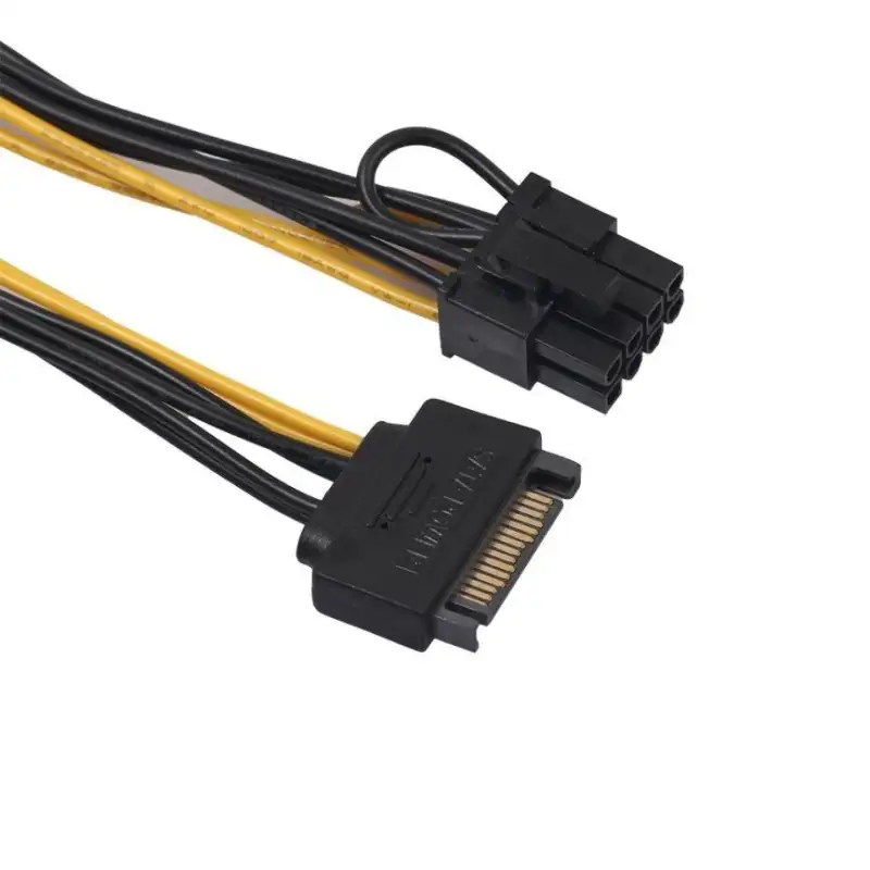 ภาพสินค้าสายแปลง POWER SATA (15-pin) to 8pin (6+2) PCI-E Power Cable 18AWG สำหรับ การ์ดจอ ( VGA Card , Graphic Card ) จากร้าน Alpha Expert บน Lazada ภาพที่ 1