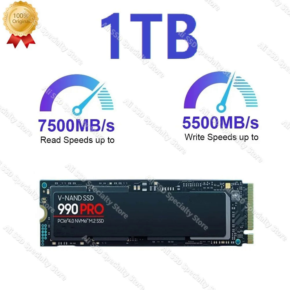SSD M2 Nvme 4TB M.2 2280 PCLE 4.0X 990 Pro 2TB 1TB ภายใน Solid State ...