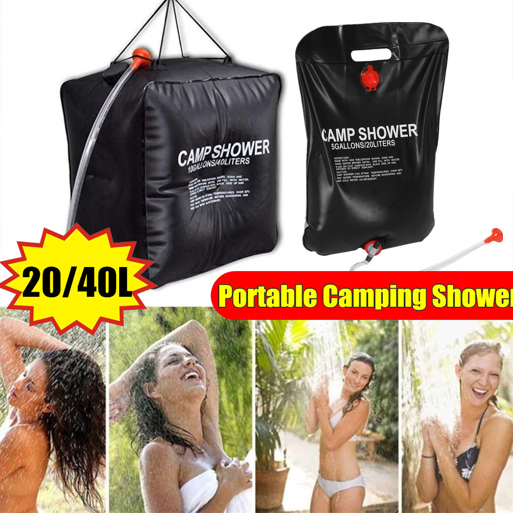 20L Water Bag Energy Heated Bathing Portable Solar Heated Outdoor Camping Shower Bag Picnic Water Bag Hiking Water Storage
