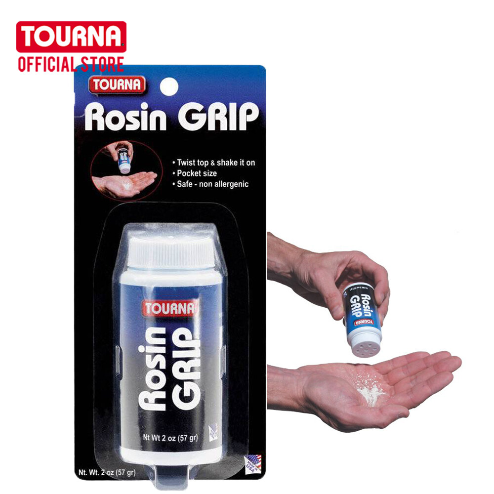 TOURNA แป้งกันมือลื่น ROSIN GRIP-Shaker Bottle- 2 oz- Blister carded สำหรับเทนนิส แบดมินตัน กอฟท์ สคอวช์