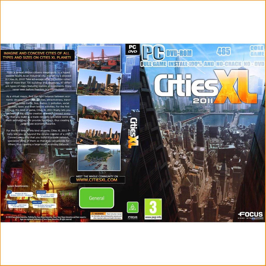 แผ่นเกมส์คอม - Cities XL  # เกมส์PC