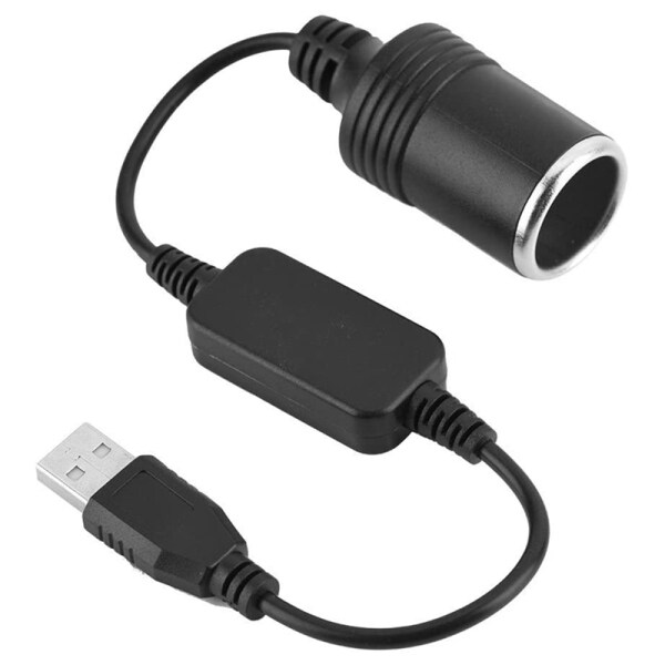 USB 5V to 12V Converter,Power Supply for Tachograph ,Lighter USB to Lighter Converter