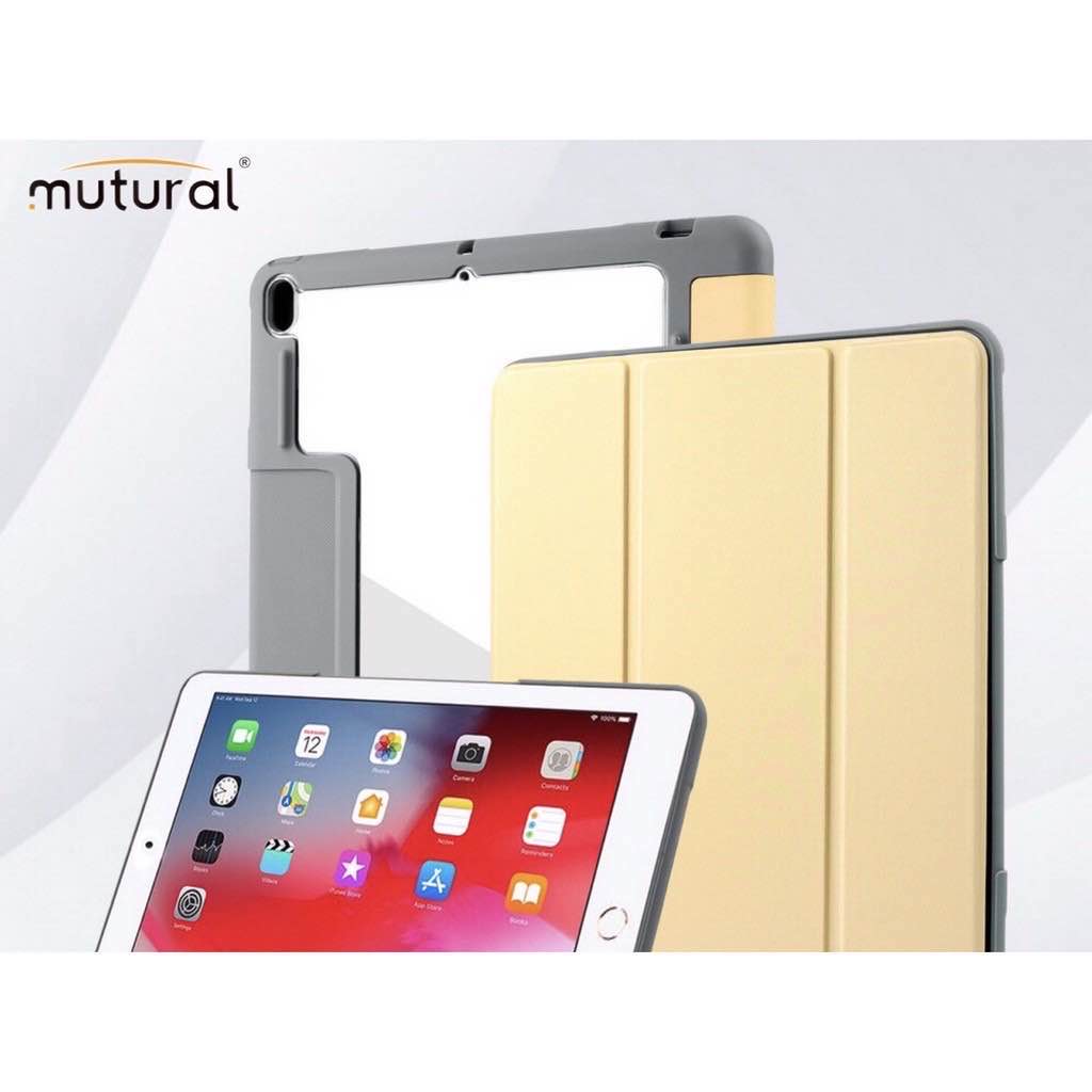 [ส่งจากไทย][แท้100%] Mutural เคสไอแพดหลังใส iPad10.2 / Air3 / 10.5 / 9.7(2017/2018) / Pro11.0  มีที่เก็บปากกา Apple Pencil สี ทอง สี ทองรูปแบบรุ่นที่ีรองรับ Pro11.0