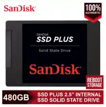 ภาพขนาดย่อของภาพหน้าปกสินค้าSanDisk SSD PLUS 3D NAND 2.5" SATA Solid State Drive Max. 560MB/s ((120G/240G/480G/960G) เหมาะสำหรับโน๊ตบุ๊คและเดสก์ท็อป1-3 วัน รับประกัน 3 ปี จากร้าน Woof บน Lazada ภาพที่ 1
