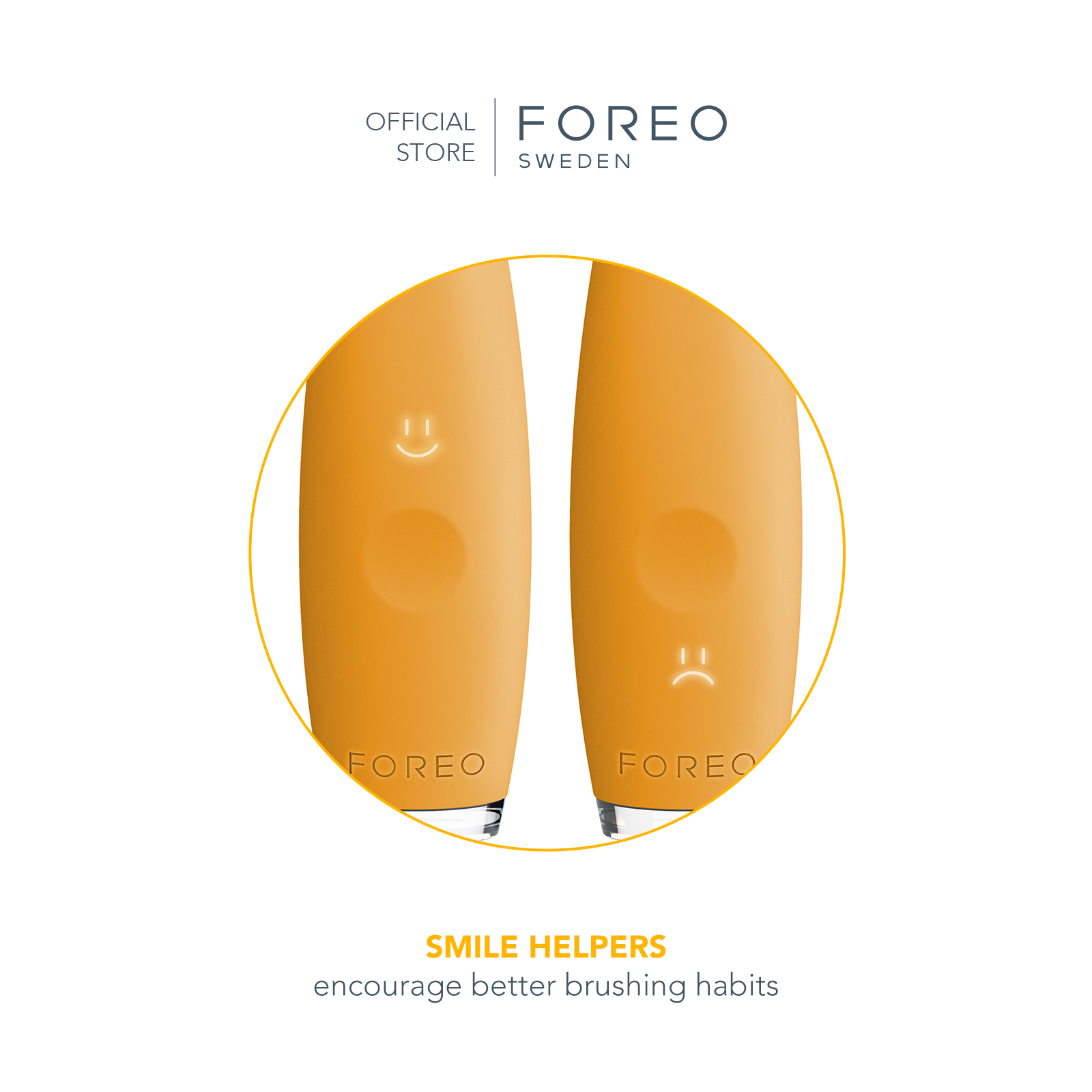 FOREO ISSA mini 2 Mango Tango แปรงสีฟันไฟฟ้า ฟอริโอ้ อิซซ่า มินิ 2 สีเหลือง