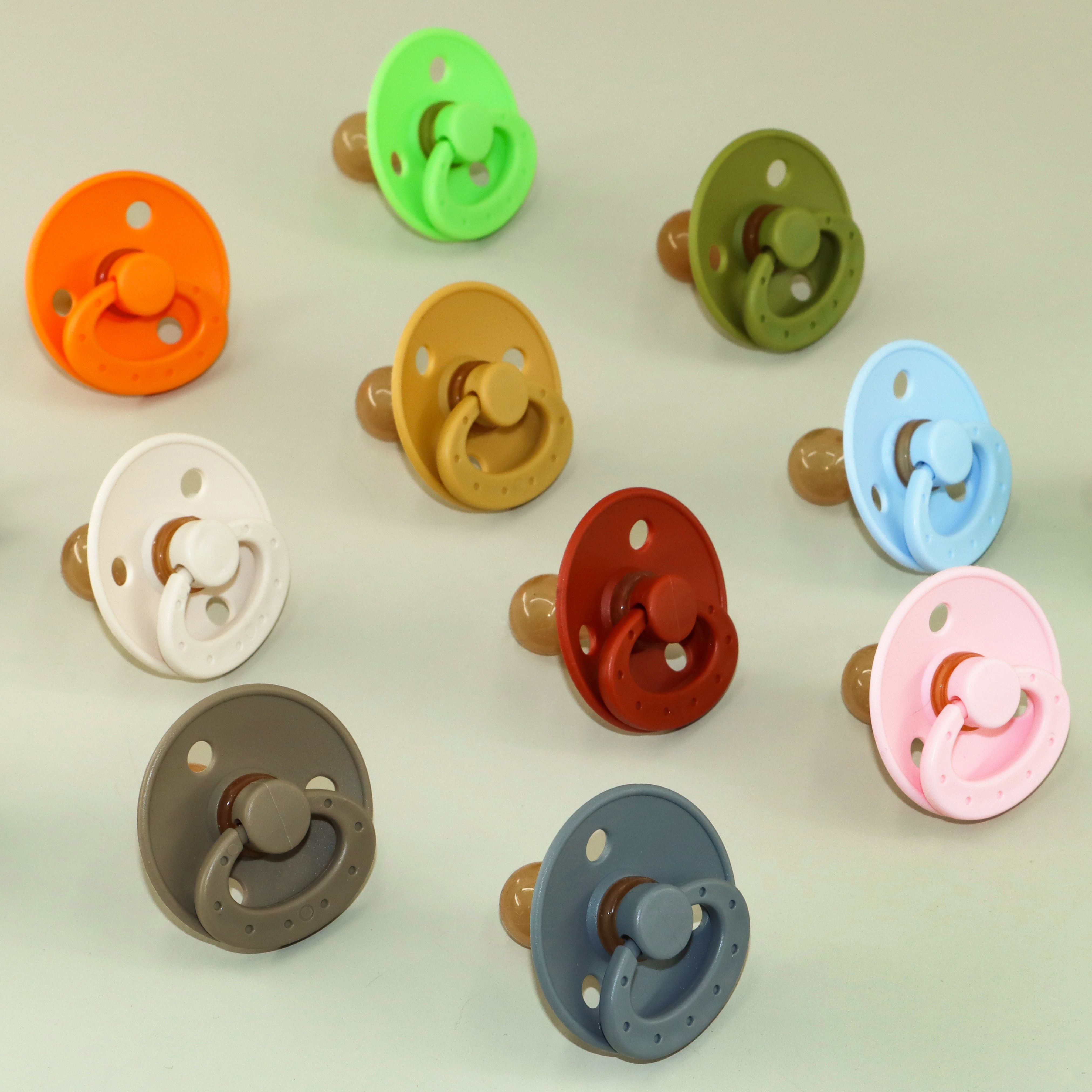 Solid Color Baby Pacifier Newborn Silicone Pacifier Soft Rubber Infant Nipple Bpa Free Baby