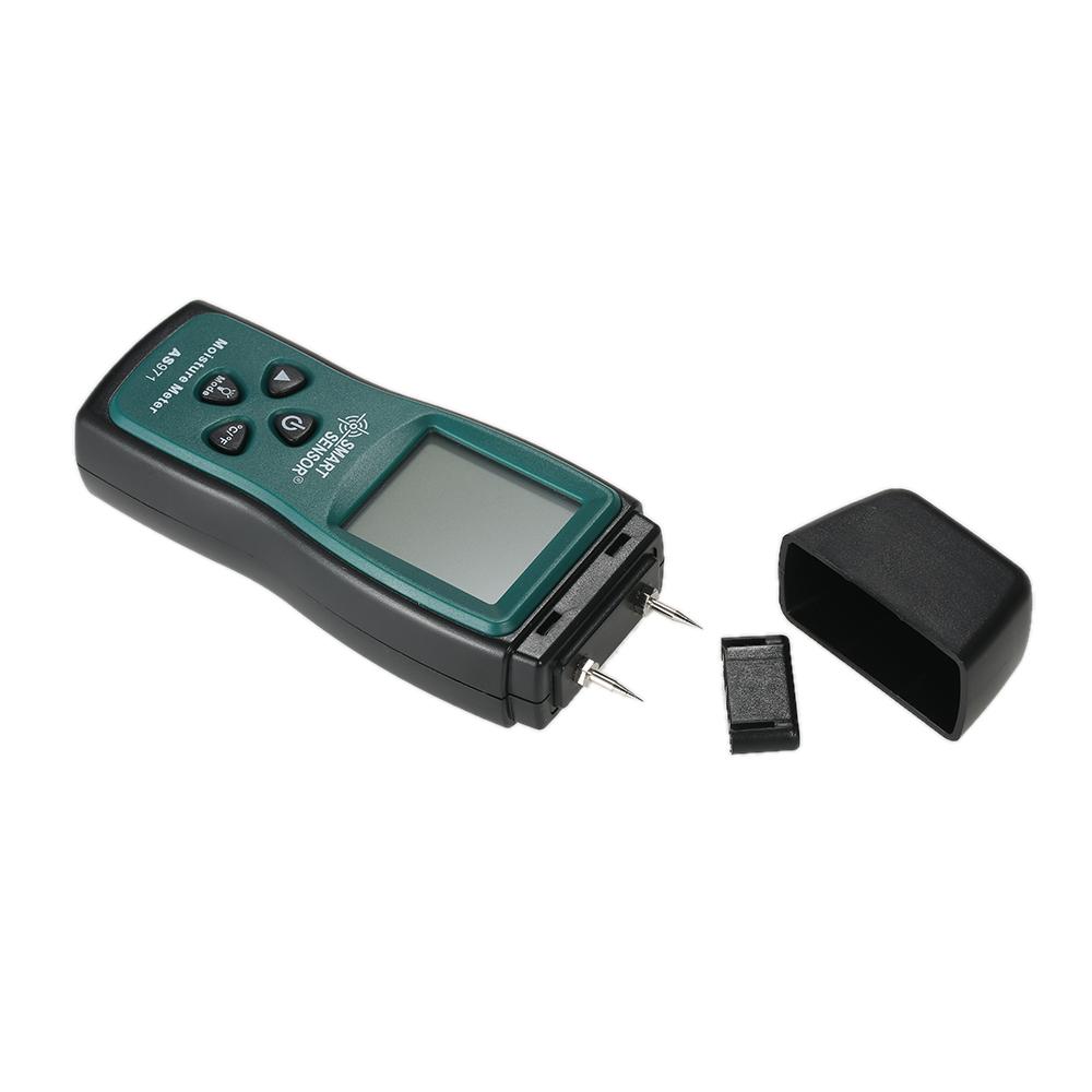 Cảm Biến Thông Minh Nhỏ Gọn Cầm Tay Máy Đo Độ Ẩm Gỗ LCD Kỹ Thuật Số Lumber Máy Đo Độ Ẩm Máy Kiểm Tra 2 Pin Phạm Vi Đầu Dò 2% ~ 70%