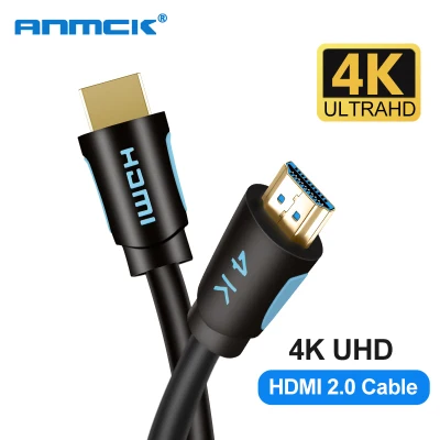 HDMI Cable 4K สาย HDMI to HDMI สายกลม 0.5M, 1M,2M, 3M, 5M, 8M ,10M, 15M สายต่อจอ HDMI Support 4K, TV, Monitor, Projector, PC, PS, PS4, Xbox, DVD, เครื่องเล่น#T1