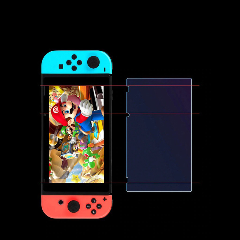 BUBM GHMG ฟิล์มกระจกนิรภัย 9H 2.5D Hi-Def สำหรับ Nintendo Switch (Clear)