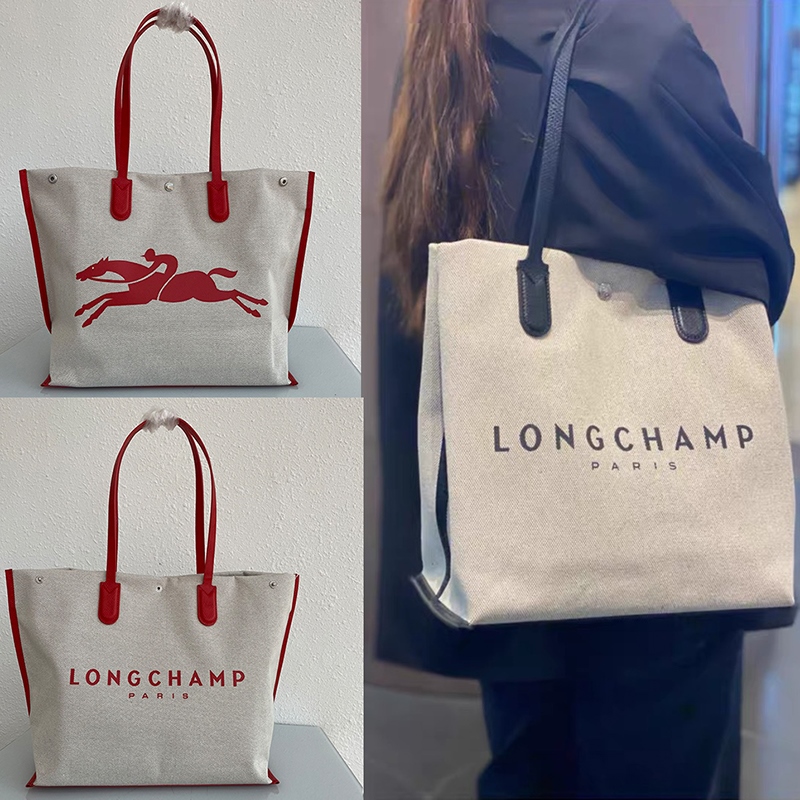 100 ของแท้ longchamp official store แฟชั่นต้นฉบับ แท้ กระเป๋าผ้าแคนวาส ...