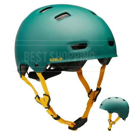 สินค้าใหม่ พร้อมส่ง หมวกกันน็อคสีเขียวคลาสสิค Helmet MF540 - urban green OXELO สำหรับเซิร์ฟสเกต สเก็ตบอร์ด สกู๊ตเตอร์ Size M 55-59 cm