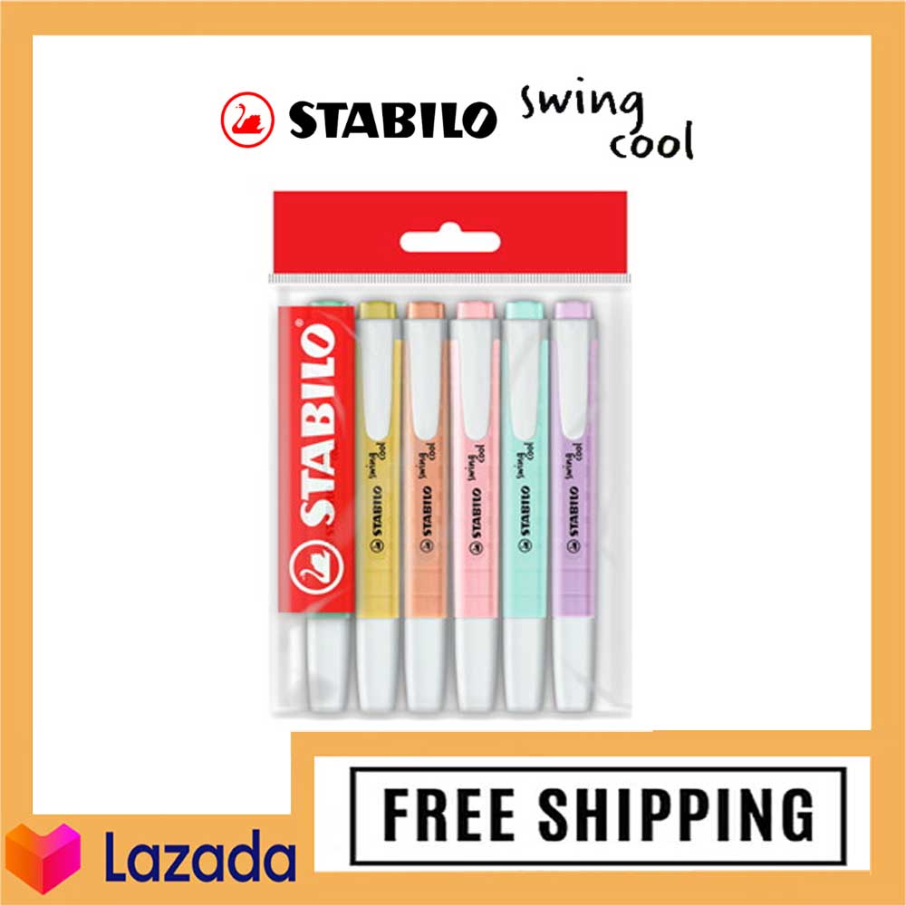 ปากกาเน้นข้อความ Stabilo Swing Cool Pastel