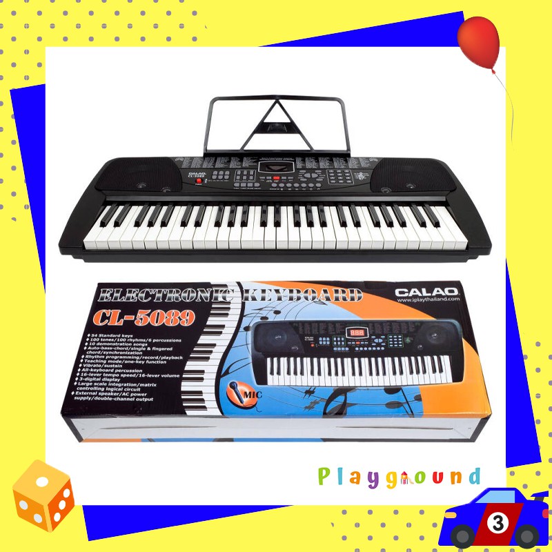 เครื่องดนตรี คีย์บอร์ดไฟฟ้า 54 คีย์ Calao Electronic Keyboard CL-5089