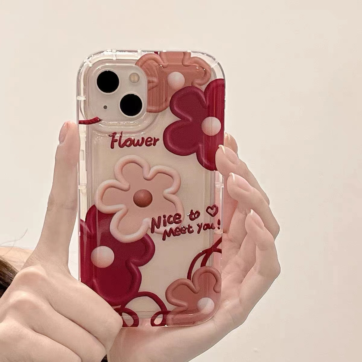 For iphone 11 pro max iphone case silicone soft case flower shockproof case cute style for iphone 13 14 pro max