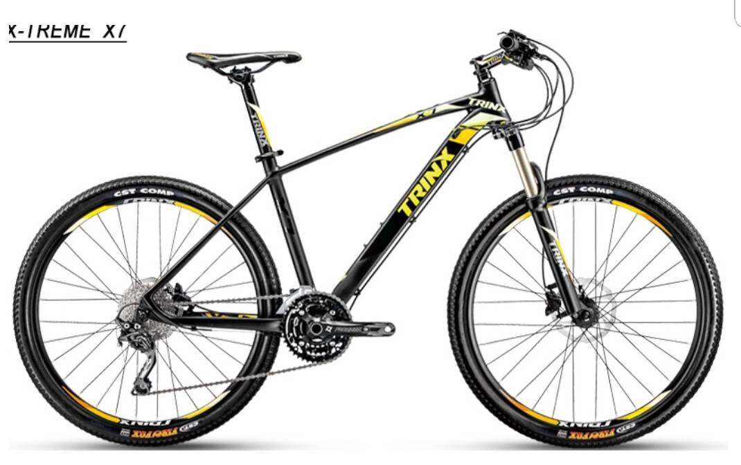 TrinX:X7 DEORE 30 Speed ดิสเบรคน้ำมัน จักรยานเสือภูเขา เฟรมอลูมิเนียมซ่อนสาย 2 เส้น ล้อ 26 นิ้ว nateebbike