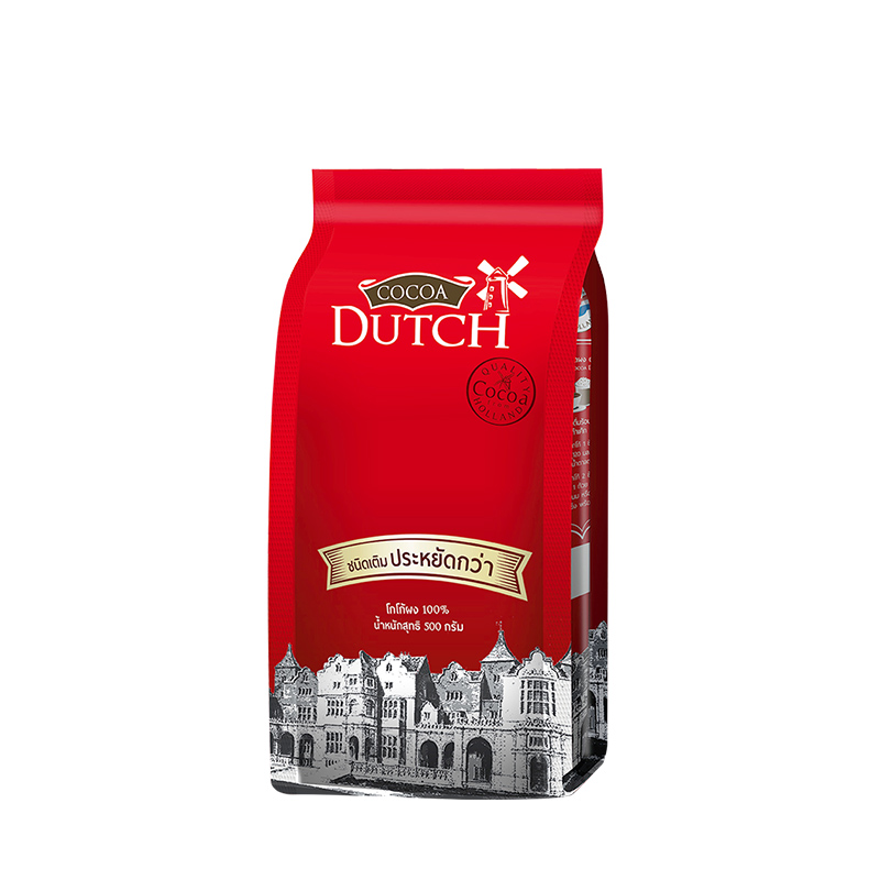 Cocoa Dutch Cocoa Powder 500 g. โกโก้ดัทช์ โกโก้ผง ถุงเติม ขนาด 500 กรัม