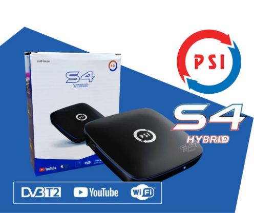 กล่องรับสัญญาณดิจิตอลทีวี PSI S4 Hybrid (ใช้กับเสาอากาศดิจิตอล พร้อมรองรับการดูยูทูป)