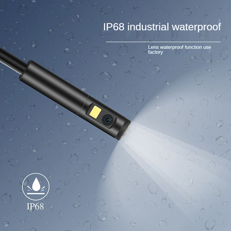 9 LEDs Soft Wire USB Type-C PC IP68 Waterproof Pipeline Inspection Borescope USB Phone Endoscope 2M