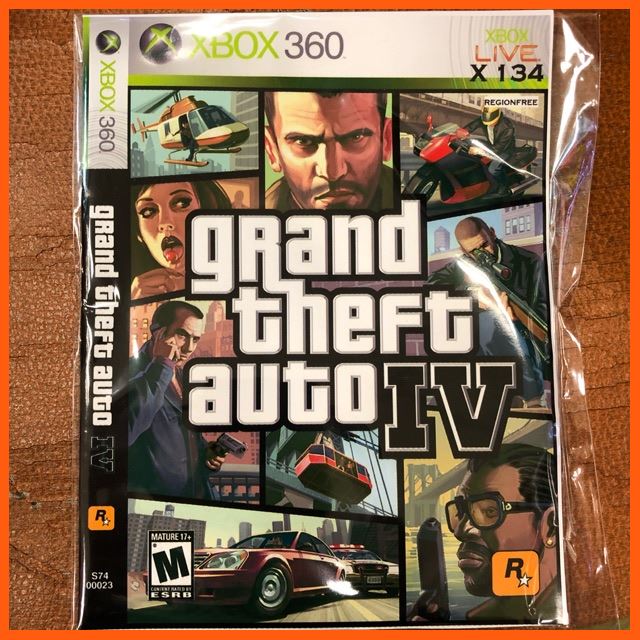 SALE GTA IV (Xbox 360) เล่นกับเครื่องแบบแปลง เกมและฮ๊อบบี้ แผ่นและตลับเกม Nintendo games