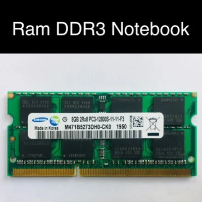 Notebook 8GB DDR3 และ D3L Bus 1600 16Chip มือสอง ประกัน 1 เดือน สภาพนางฟ้า