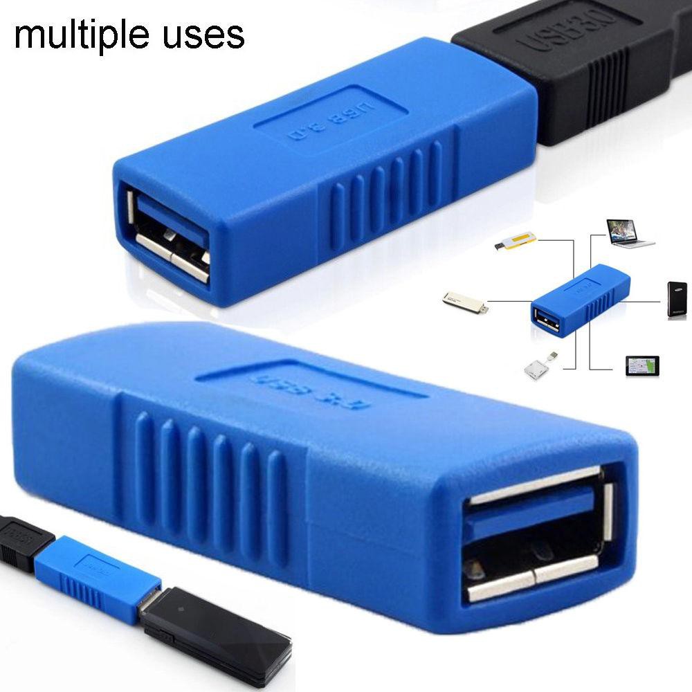 SALE อะแดปเตอร์ usb 3.0 F/F USB 3.0 A Female to A Female F/F Converter Adapter USB3.0 AF to AF Coupler Connector Extender Con #คำค้นหาเพิ่มเติม HDMI Switch Adapter Network HDMI สายสัญญาณ