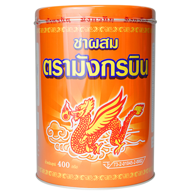 ชาไทย ชาแดง ผงชาไทย ชงชาดำเย็น ชานมเย็น แบบกระป๋อง ตรา มังกรบิน 400 กรัม รหัส 1053