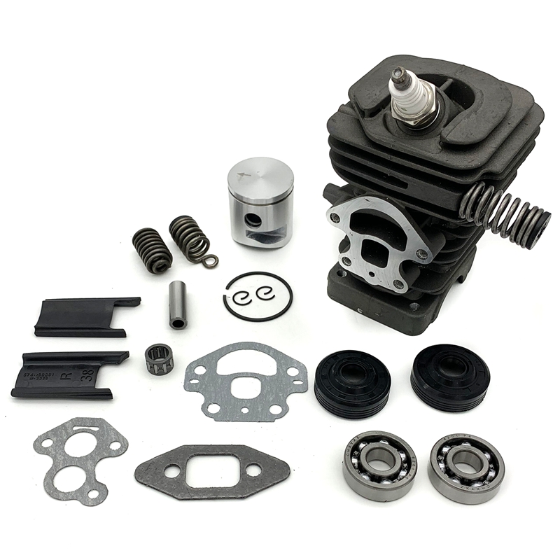 Haishine Cylinder Piston & Crank Bearing Seal Kit For Jonsered CS2137 CS2138 2035 Chainsaw – 41.1mm, Nikasil Plated