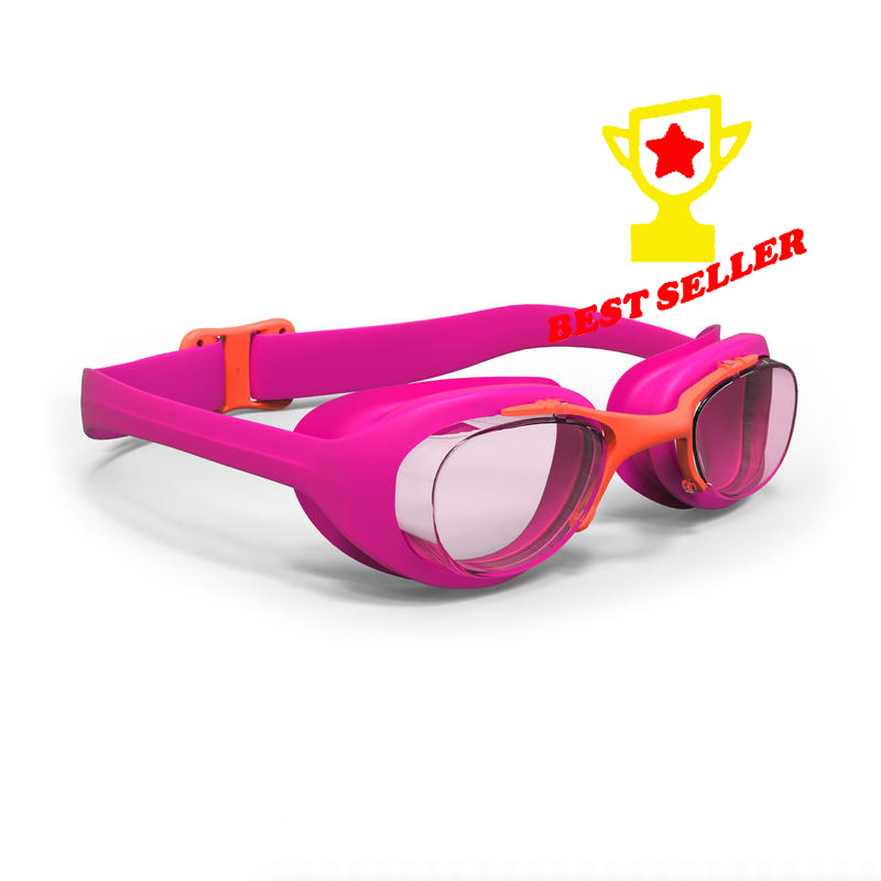 แว่นตาว่ายน้ำ  (สีชมพู/ส้ม CORAL) สำหรับเด็ก   ทนทาน  !!! สินค้าแท้ 100% ขายดี !!!  SWIMMING GOGGLES  XBASE   PINK CORAL