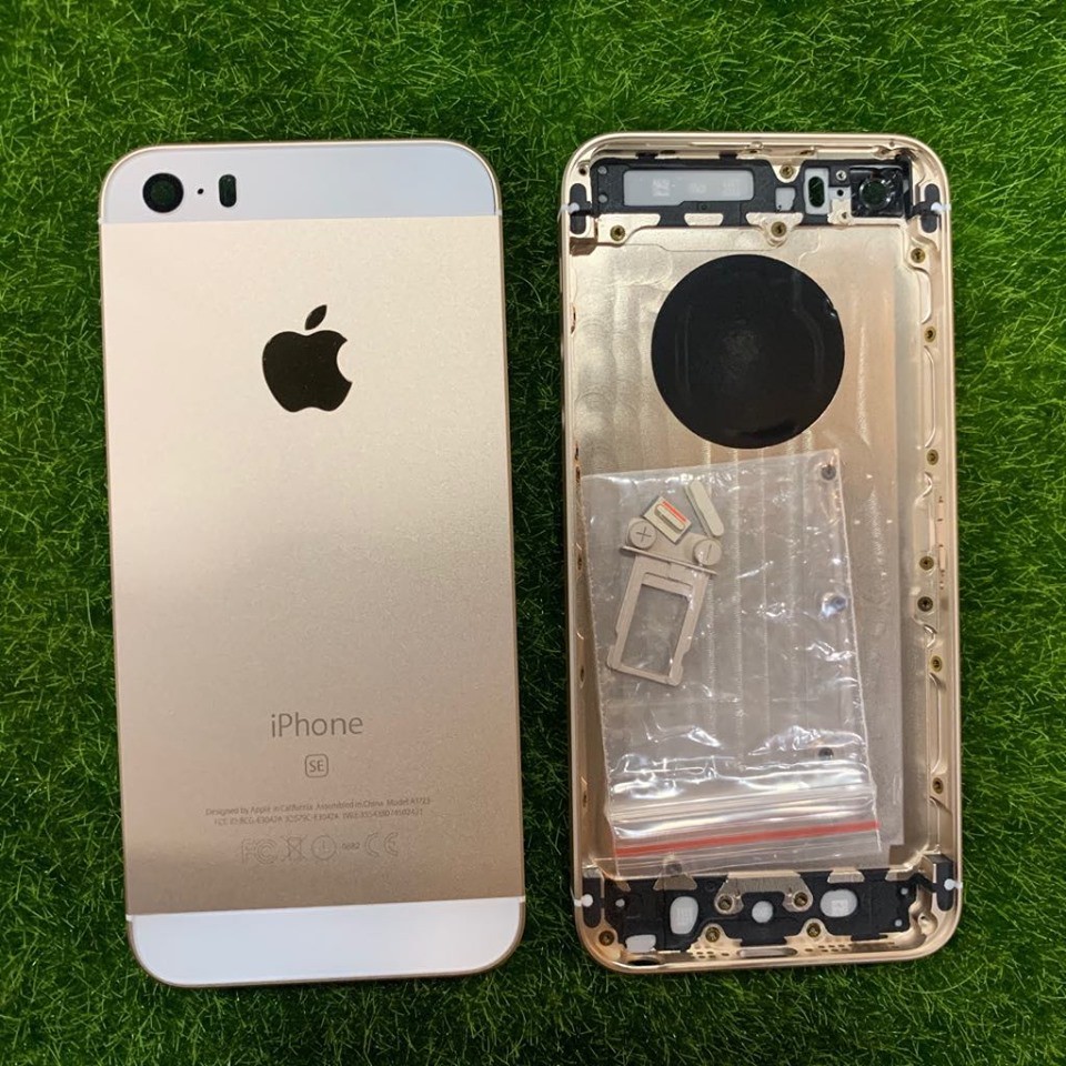 บอดี้ไอโฟน/ฝาหลัง iPhoneSE สีทอง/สีขาว/สีดำ/สีชมพู(ไม่ใช่มือถือนะคะ)