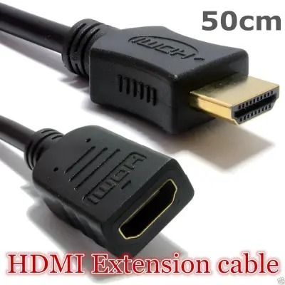 0.5m HDMI Cable Extension Male Plug to Female Socket Cable V1.4 HD TV 1080p