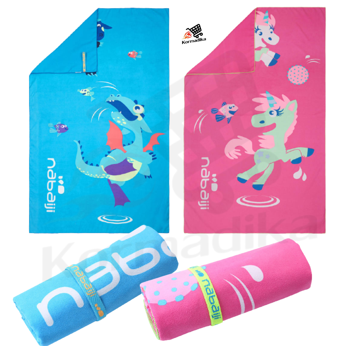 ผ้าขนหนูเด็ก ผ้าเช็ดตัวเด็ก NABAIJI ผ้าขนหนูไมโครไฟเบอร์ ขนาด L 80 X 130 ซม. Microfibre Pool Towel Size L 80 X 130 Cm