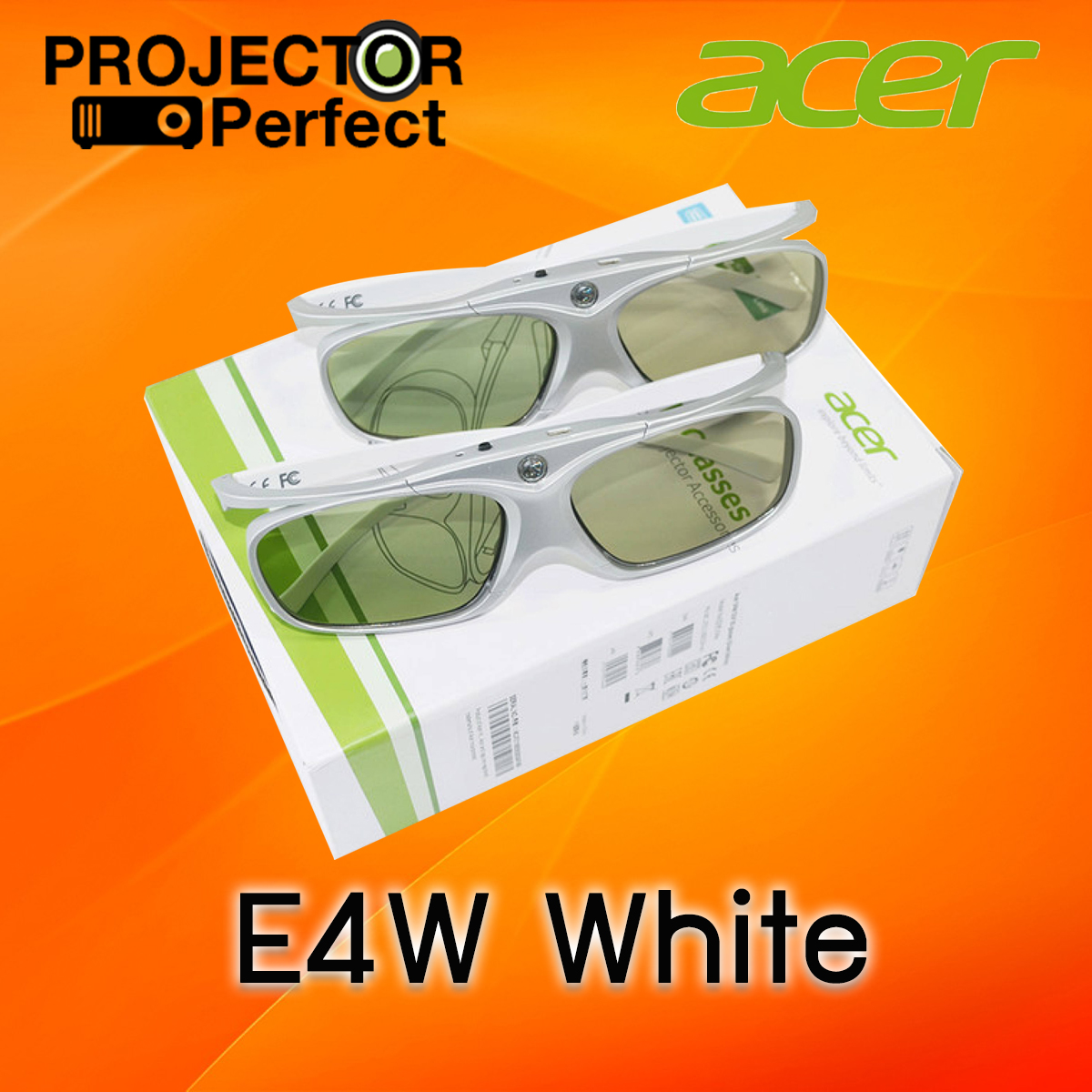 แว่น 3 มิติ ACER 3D Glasses E4w White แพ็คคู่ รับประกันคุณภาพสินค้า ของแท้ 100% ถูกที่สุด แข็งแรง ทนทาน ฟรีค่าจัดส่ง