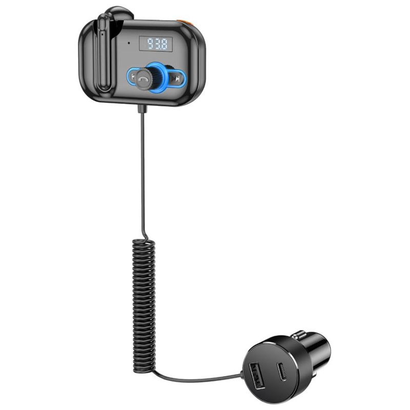 BT-T2 Bluetooth FM Transmitter Kit Car Handsfree Headset Earphone Call MP3 Player USB PD Fast Charging Audio Receiver