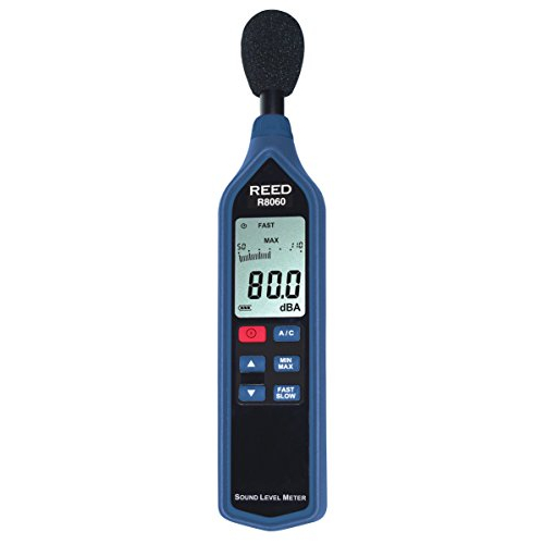 REED Instruments R8060 Sound Level Meter with Bargraph, Type 2, 30 to 130 dB