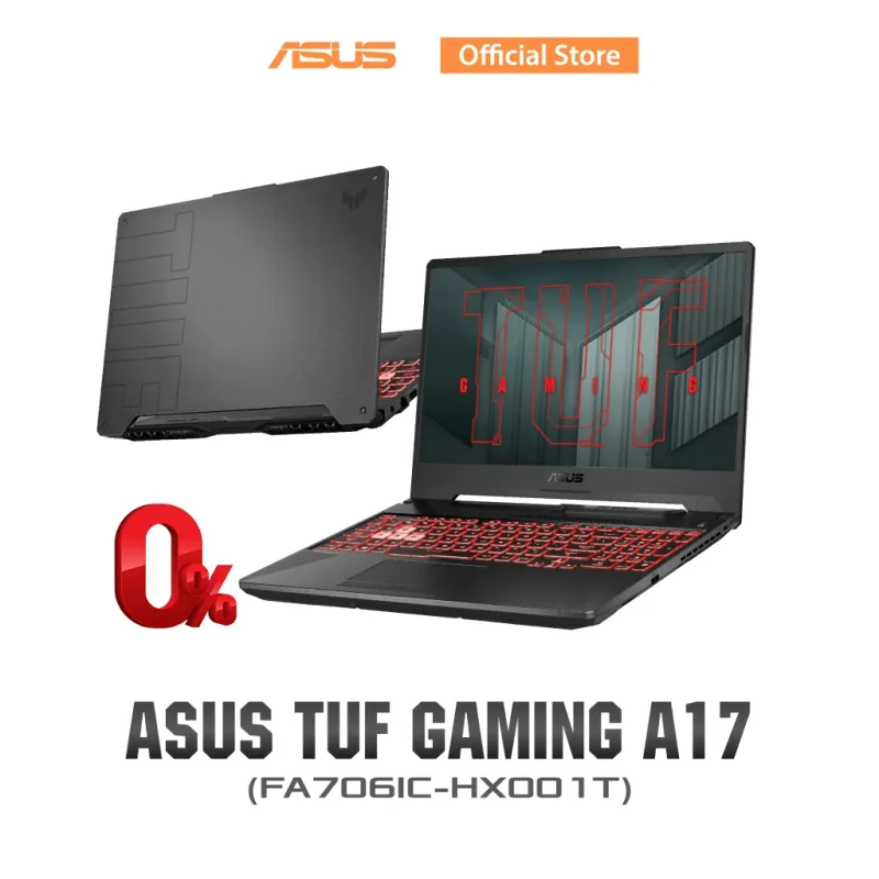 ภาพหน้าปกสินค้าASUS TUF Gaming A17 Gaming Laptop, 17.3 144Hz FHD IPS-Type Display, AMD Ryzen7 4800H, GeForce RTX 3050, 8GB DDR4 SO-DIMM, 512GB M.2 NVMe PCIe 3.0 SSD, FA706IC-HX001T จากร้าน ASUS Official Store บน Lazada