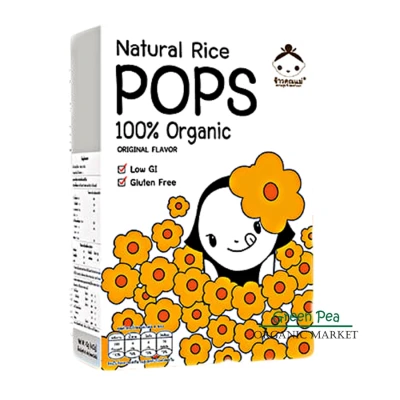 Pops ซีเรียลข้าวกล้องไรซ์เบอร์รี่ รสธรรมชาติ 45g. Organic Riceberry Cereal 100%