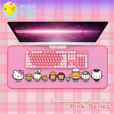 [Pink Series] แผ่นรองเมาส์ Big Size. 80 x 30 cm. Mouse pad แผ่นรองเม้าส์ Cat
