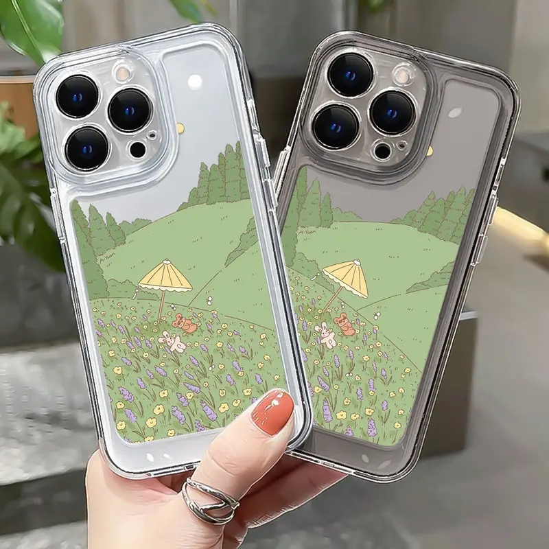 Ốp Điện Thoại TPU Mềm Trong Suốt Chống Sốc Nút Độc Đáo Cho IPhone 11 14 13 12 Pro Max XS X XR 7 + 8 6 6S Plus Sự Bảo Vệ