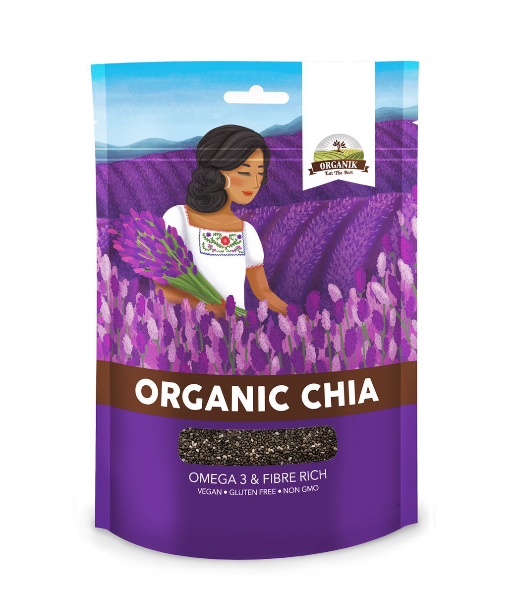 Organic Seeds Organic Chia Seed เมล็ดเชีย ออแกร์นิค (200gm)