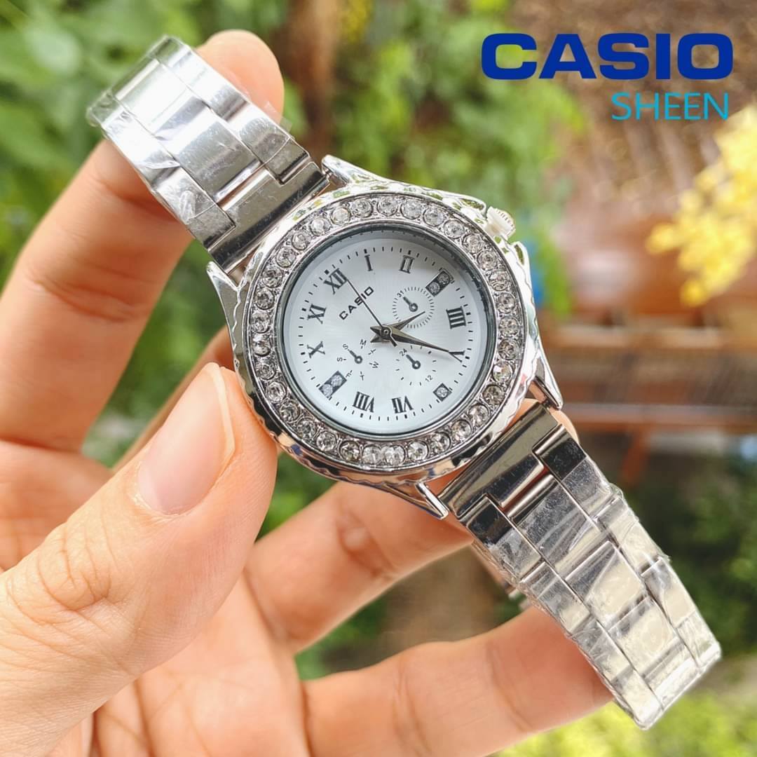 นาฬิกา ข้อมือ นาฬิกา Casio Casio นาฬิกา คาสิโอ คาสิโอ ผู้หญิง แฟชั่น ใส่ทำงาน ใส่ไปเรียน สวย หรูหรามาก ดูแพง ครวมี ของต้องมี