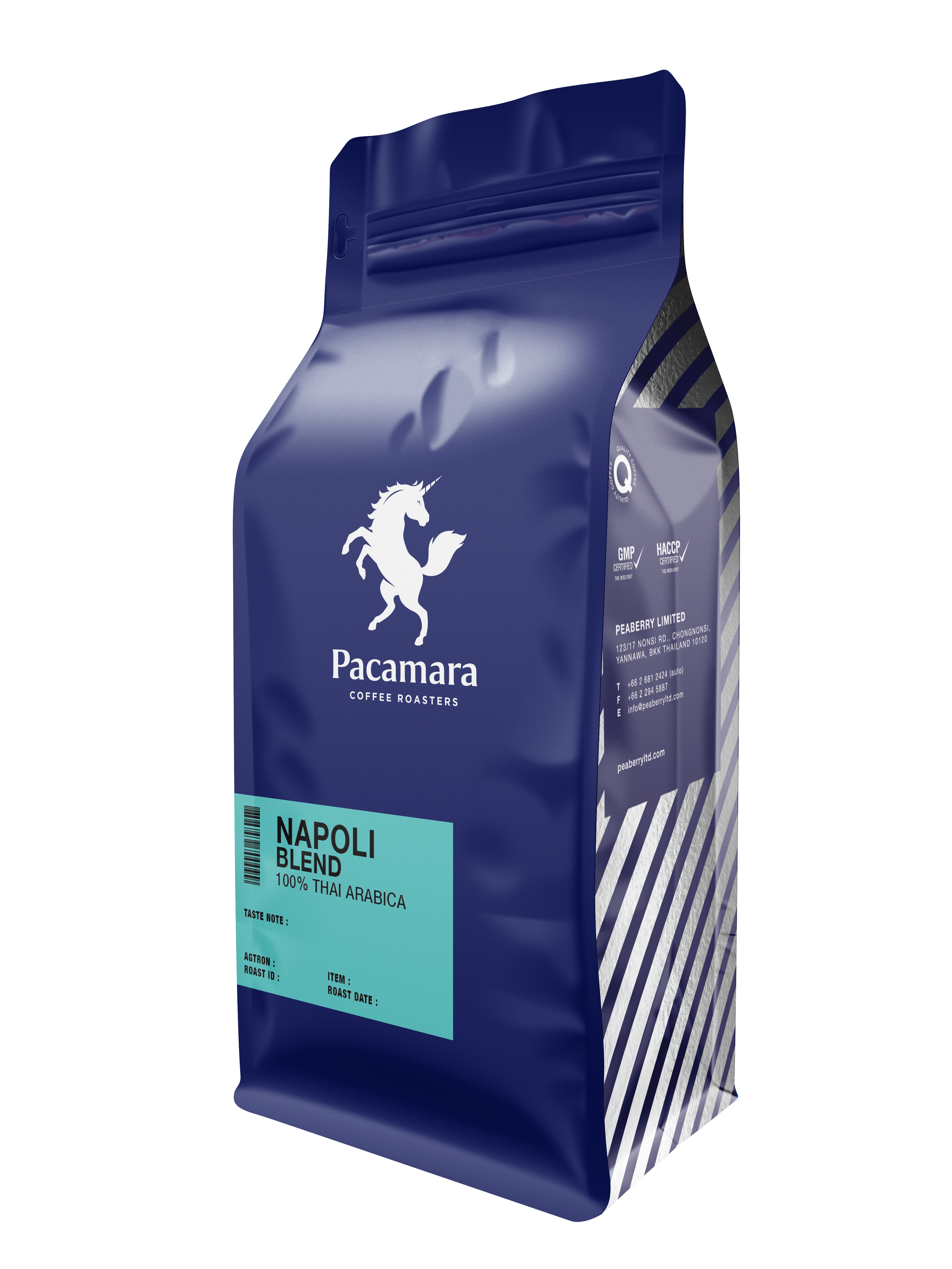 Pacamara Napoli Blend เมล็ดกาแฟ อาราบิก้า 100% คั่วระดับ Medium (ขนาดบรรจุ 250กรัม)