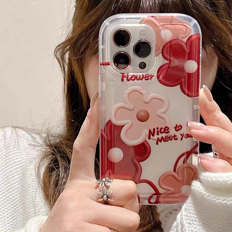For IPhone 11 Pro Max IPhone Case Silicone Soft Case Flower Shockproof Case Cute Style for IPhone 13 14 Pro Max