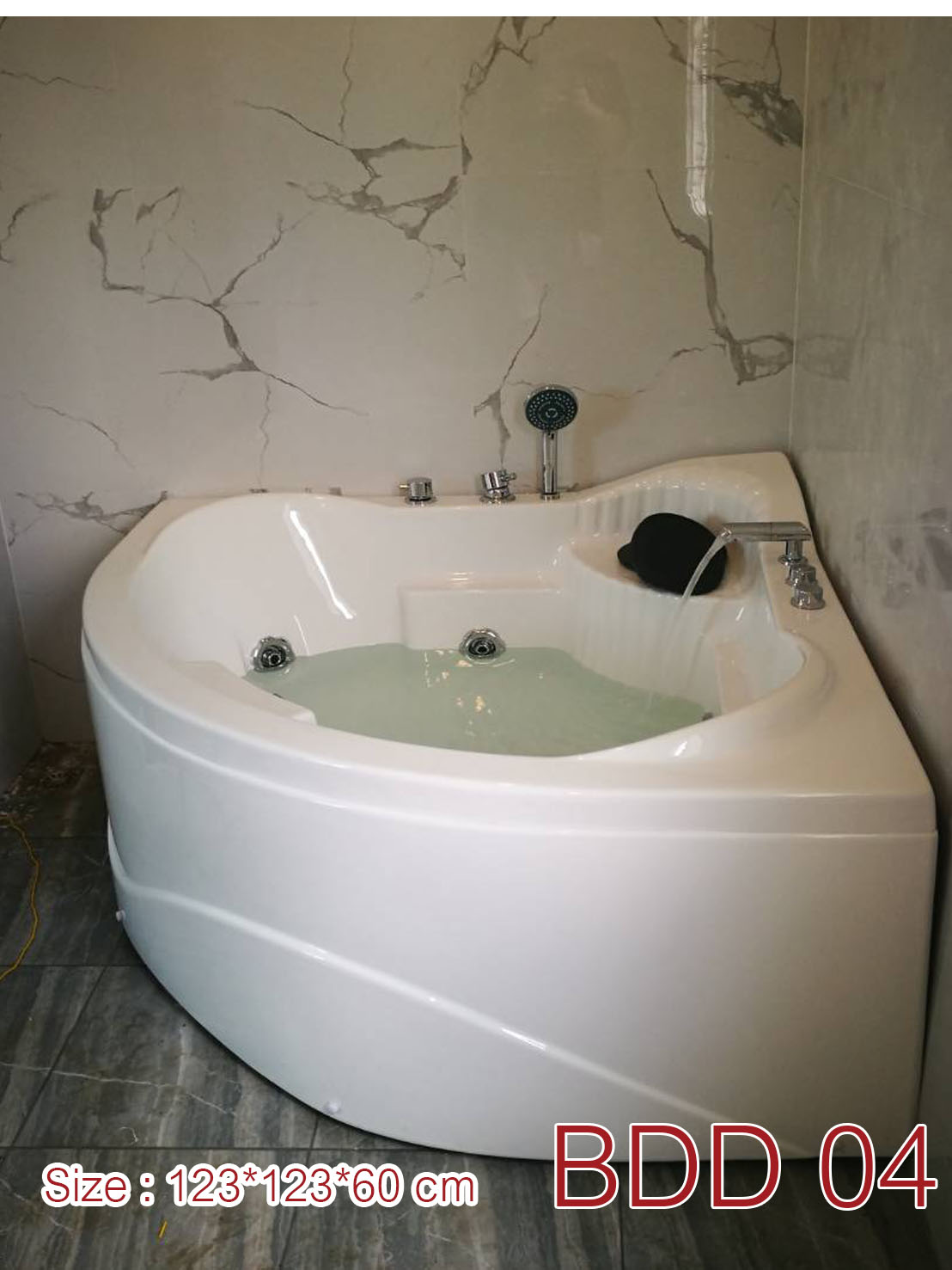 (ขนส่งในกรุงเทพฯ) Model : BathDD04 อ่างอาบน้ำ อะคริลิค acrylic ระบบน้ำวน