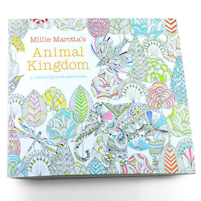 Animal Kingdom Book Coloring Books For Adult Kid Painting Antistress Mandala Secret Garden Art Color Drawing 18.5*18.5cm 24pages -HE DAO