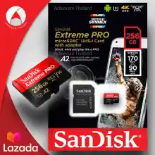 ภาพขนาดย่อของภาพหน้าปกสินค้าSanDisk Extreme Pro Micro SD Card SDHC 32GB SDXC 64GB 128GB 256GB 512 GB 1TB Speed R/W 200/140MB/s (SDSQXCD) เมมโมรี่ การ์ด Gopro8 Gopro9 Drone จากร้าน Actioncam Thailand บน Lazada ภาพที่ 5