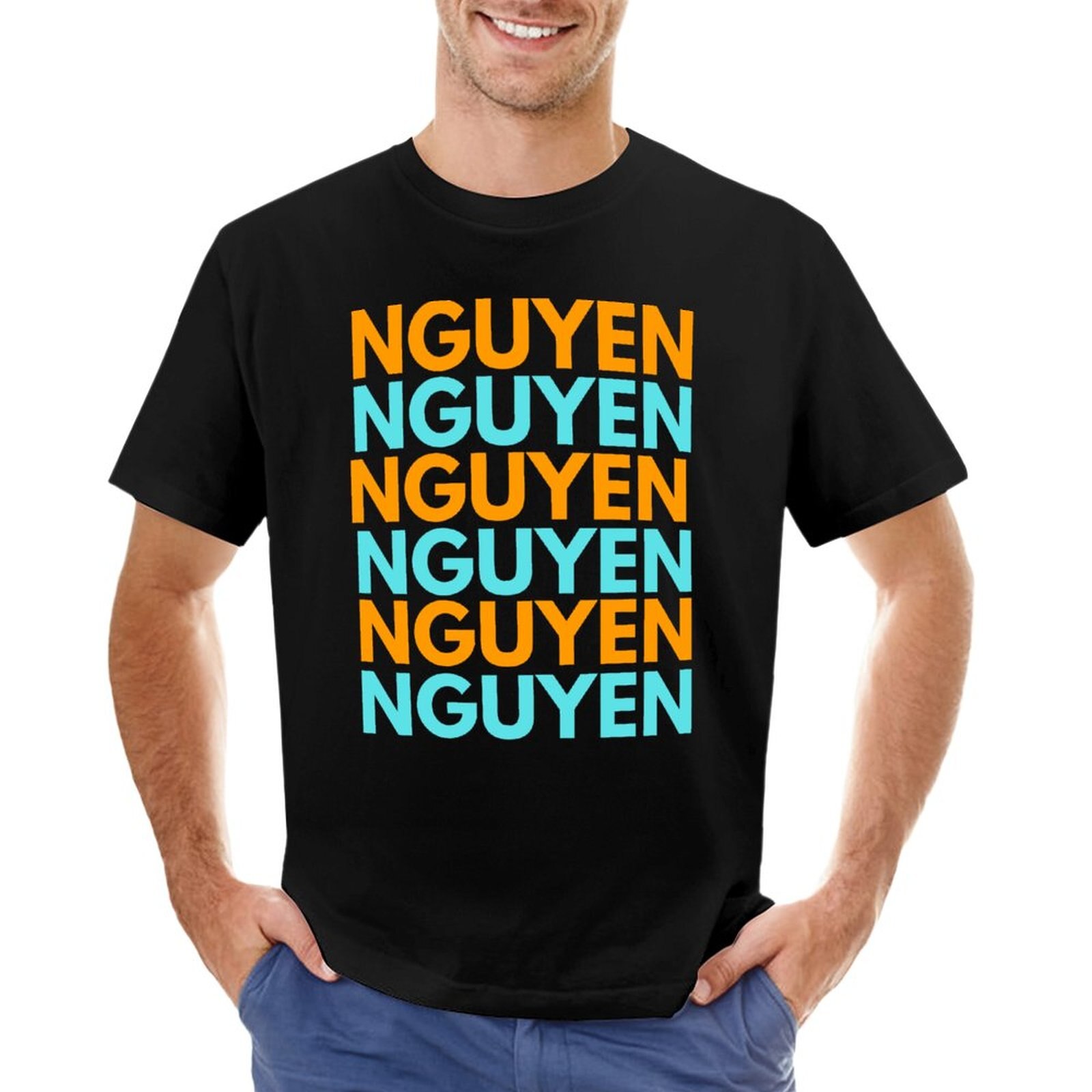 Nguyen Typography Design T-Shirt Custom T Shirts Design Your Own Tee Shirt Customized T Shirts Oversized T Shirts For Men