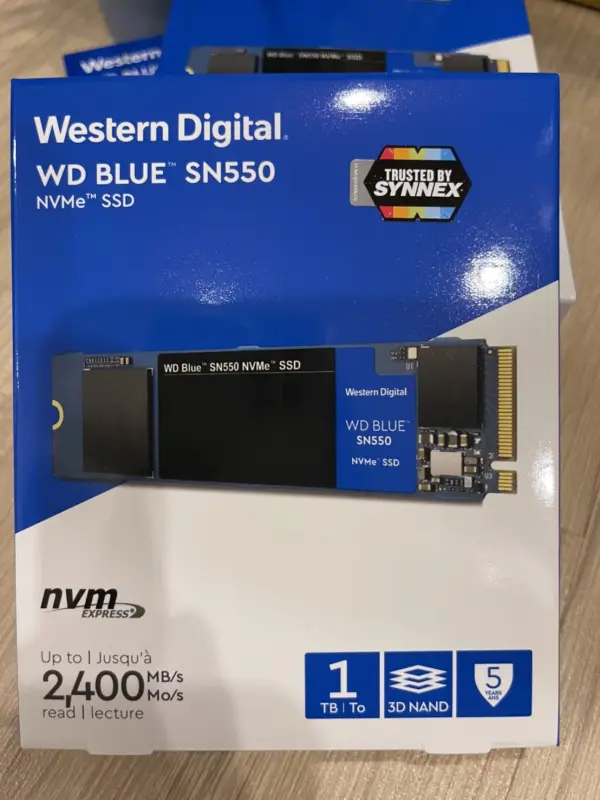 ภาพสินค้า500 GB / 1TB SSD (เอสเอสดี) WD BLUE SN550 PCIe NVMe M.2 2280 (WDS500G2B0C/WDS100T2B0C) มีของพร้อมส่ง จากร้าน Winburg BK บน Lazada ภาพที่ 8