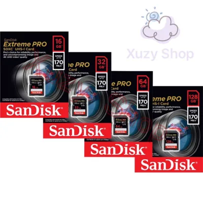 SanDisk Extreme Pro SD Card SDXC 64g/128g up to 170MB/s UHS-I Class10 SDHC 16GB/32g up to 95MB/s Memory Card 4K（100％）