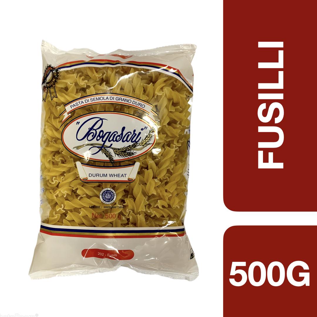 Bogasari Fusilli Pasta 500g ++ โบกาซารี ฟูซิลลีพาสต้า 500 กรัม
