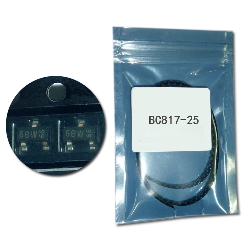 100pcs-lot-bc817-25-npn-transistors-50v-500ma-0-5a-100mhz-160-400-700mv
